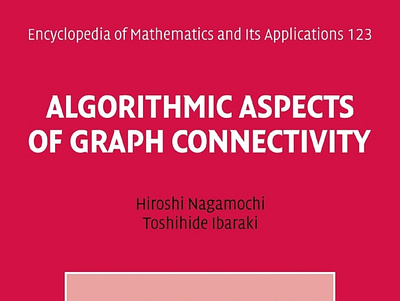 (READ)-Algorithmic Aspects of Graph Connectivity (Encyclopedia o app book books branding design download ebook illustration logo ui