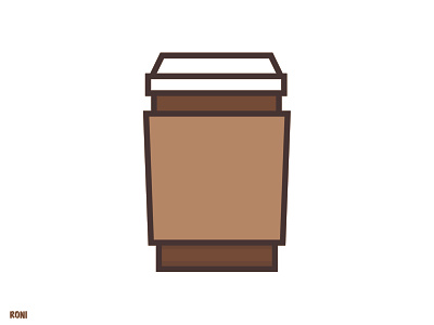 coffee cup to go illustration made in adobe illustrator adobe adobeillustrator brown coffee color design designer digital art drawing fun graphic design happy illustration smile ui