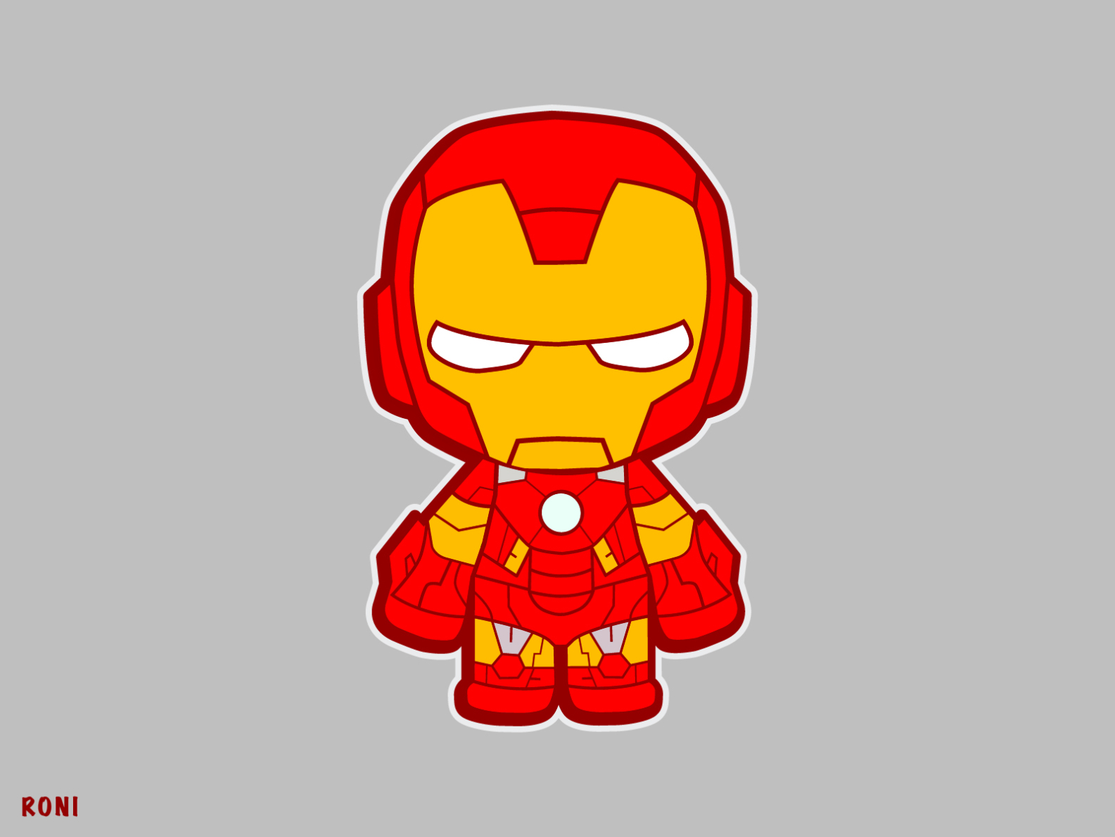 Cute Iron Man Cartoon