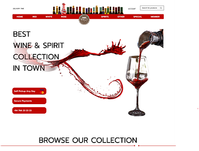 Liquor store figma ui ux webdesign