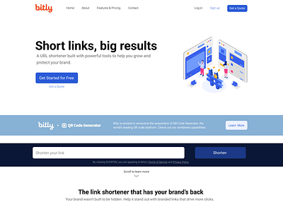 Redesign the bitly site