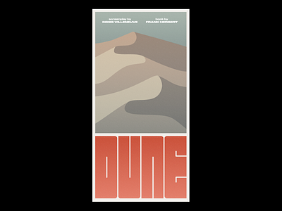 Dune illustration movie poster