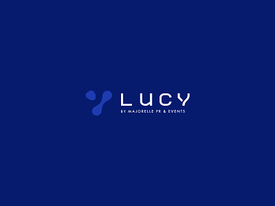 Lucy blue brand branding design logo logo design logotype minimal