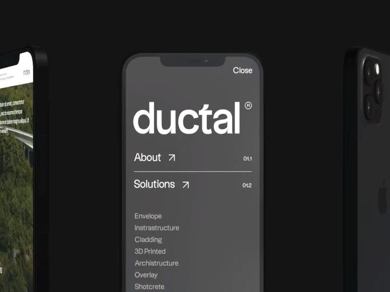 Ductal animation big font graphic design interface iphone minimal mobile motion motion graphics typo ui ux webdesign