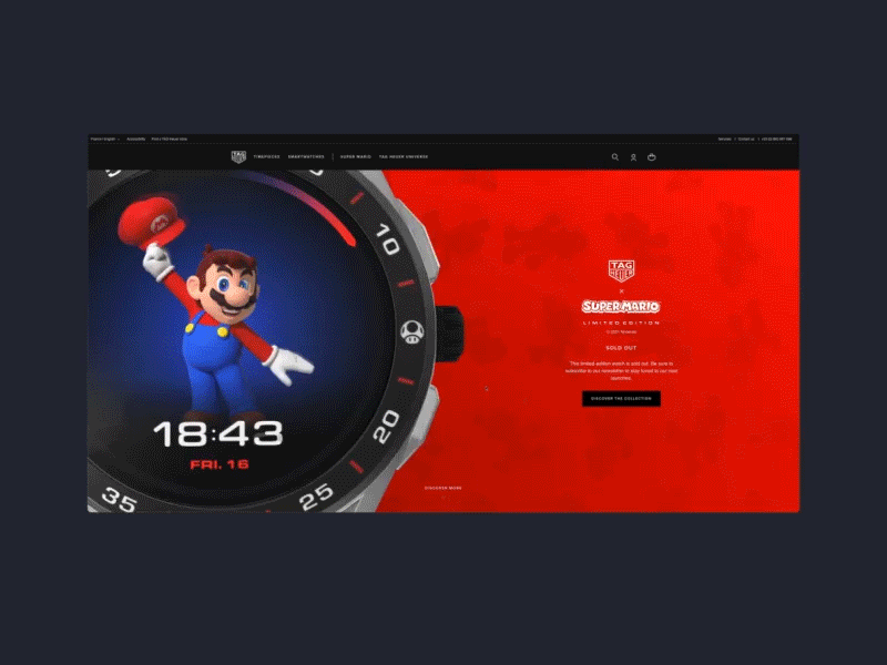 TH x Super Mario 3dwebgl after effect animated animation interaction interface landing page mario minimal motion nintendo scroll scrolling smooth scroll super mario supermario ui webdesign website