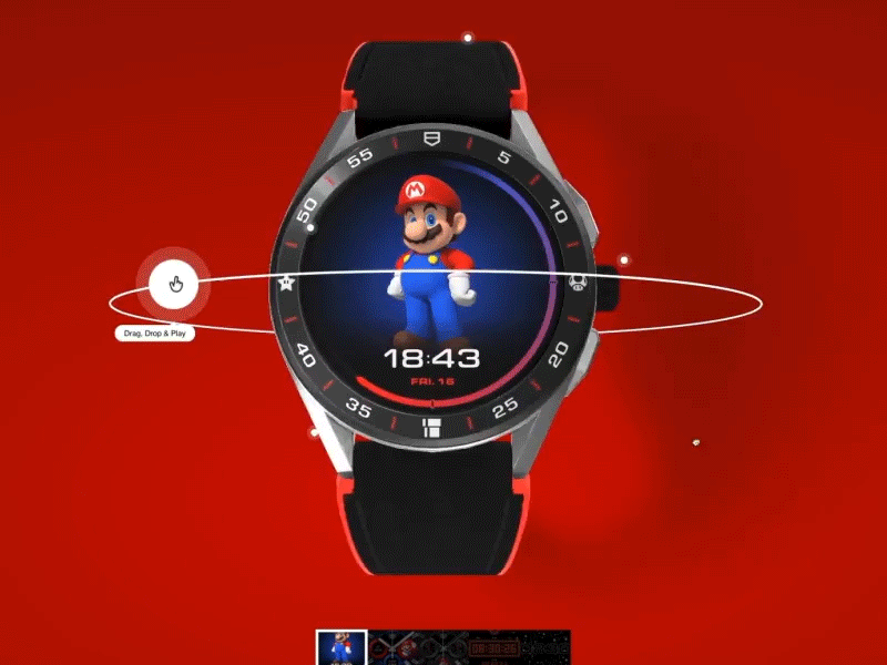 TH x Super Mario 3d animation gallery interaction interactive interface mario minimal motion nintendo super mario supermario ui ux watch webdesign webgl