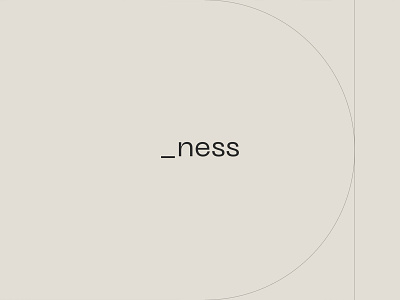NESS - animation branding logo logotype minimal motion underscore