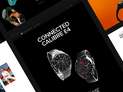 TH CALIBRE E4 3d aftereffect animation configurator graphic design interface luxury minimal motion realtime template ui ux watch webdesign webgl