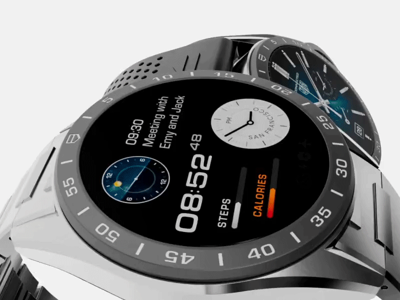 TH CALIBRE E4 3d aftereffect animation configurator interface luxury minimal motion motion graphics realtime tagheuer ui watch webgl