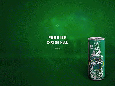 Perrier animation design identity motion perrier typography ui ux