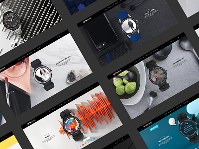 Tag Heuer Connected Modular corporate design digital graphic grid interface minimal site ui user watch webdesign