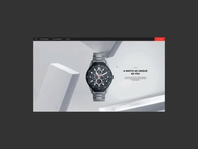 Tag Heuer Connected Modular corporate design digital graphic grid interface minimal site ui user watch webdesign