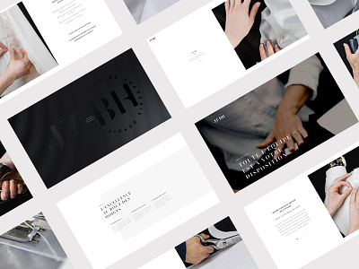 JY BH branding clean corporate fashion interface logo logotype minimal minimalist navigation site ui design webdesign webgl