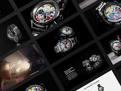 TAG Heuer Alec Monopoly animation design digital illustration interface minimal navigation site ui ux webdesign