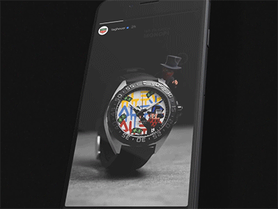 TAG Heuer Alec Monopoly animation design digital insta instagram site story instagram ui ux webdesign