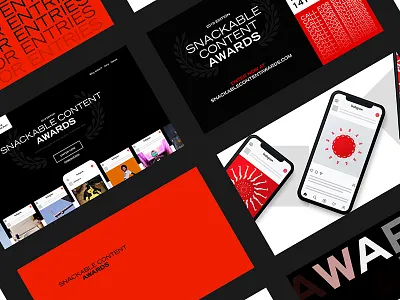 SCA award awards black digital identity identity branding motion red website