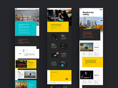 Ocus clean corporate design digital grid interface minimal navigation site ui ux webdesign