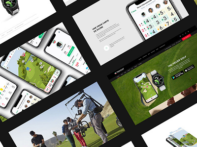 TAG Heuer - Golf advertising app connected connected watch film golf photography sketch uxui watch webdesign