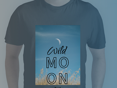 WILD MOON T- Shirt design branding design graphic design typography