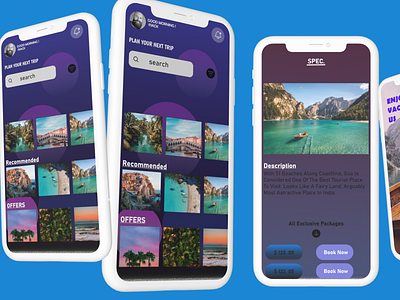 TRAVEL UX & UI APP app design ui ux