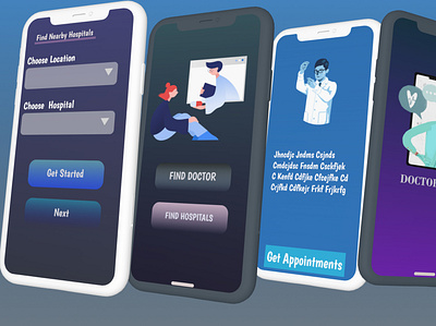 ONLINE DOCTOR APP UI & UX app design ui ux