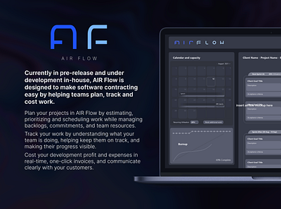 AIR Flow Preview branding design graphic design software software design software dev technology ui ux