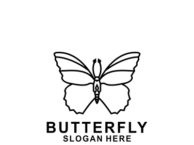 BUTTERFLY LOGO 3d animation app art brand branding butterfly design graphic design illustration logo motion graphics ui vector