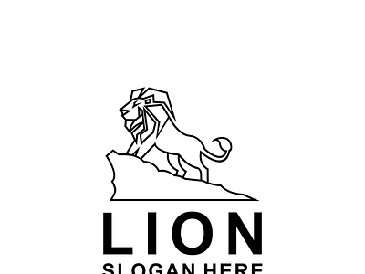 VECTOR LOGO LION 3d animation app branding design graphic design illustration lion logo motion graphics ui vector