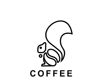 coffee squirrel 3d animal animation app awesome branding coffee design drawing graphic design illustration line logo motion graphics squirrel ui vector