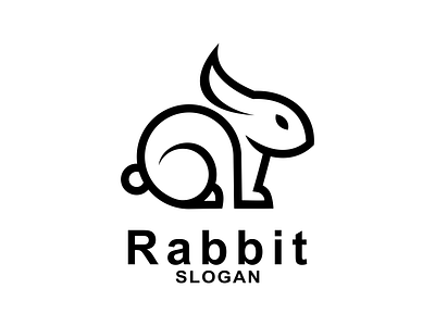 RABBIT LOGO 3d america animal animation app brand branding cat design dogf graphic design illustration lion logo logos logotypo rabbit tiger ui vector