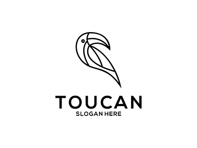 toucan logo 3d animal animation app bird branding design graphic design illustration logo logotypo skets toucan ui usa vector