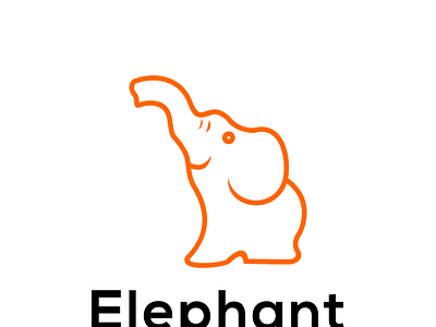 elephant logo 3d animal animation app australia awesome brand branding design elephant graphic design illustration logo logotypo motion graphics slogan here tagline ui usa vector