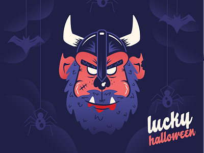 Lucky Dribbble halloweeen luckybeard werewolf