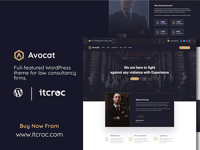 Avocat – Premium WordPress Theme For Lawyer And Law Firm avocate itcroc laweyertheme lawwebsite wordpress wordpresstheme wppremiumtheme wptheme wpthemedevelopment