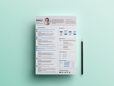 Resume Design cv resume template illustrator photoshop resume