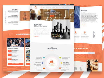 Scholastica Chess Academy Website Homepage Design