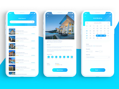Bokify – Free Hotel Booking App UI Kit design mobile app mobile app design ui ui design uiux xd design xd ui kit