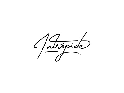 Intrépide hand lettering lettering type typography
