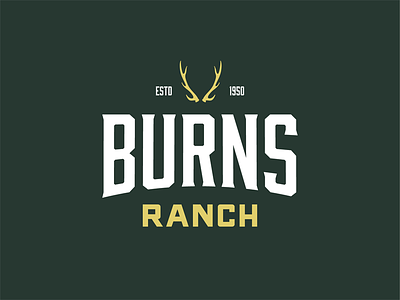 Burns Ranch burns concept logo ranch