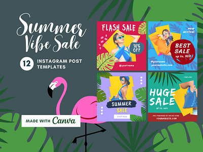 Summer Vibe Canva Instagram Template