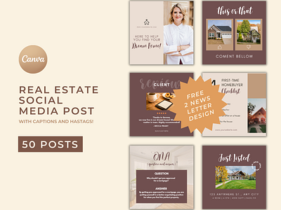 Realtor Instagram Post Canva Templates