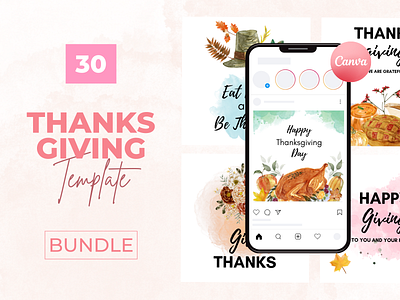 Thanksgiving Canva Bundle Templates