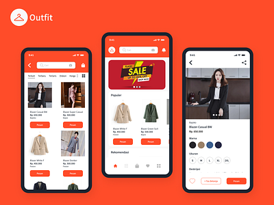 Outfit - Fashion Ecommerce Mobile App app e commerce fashion figma mobile ui ui ux ux