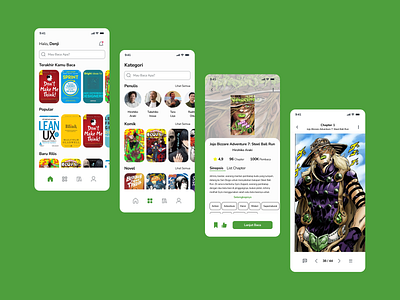 Bacalah - Books Mobile App app e book figma mobile read ui ui design ui ux ux