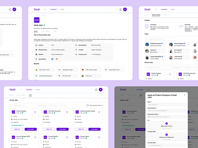 (Redesign) Deall - Job Finder Company Profile