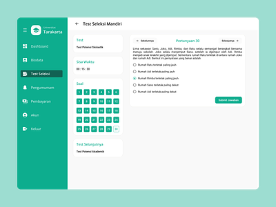 Tarakarta - Online Test Dashboard