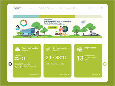 (Redesign) Website National Environment Agency (NEA) Singapore