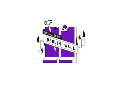 The fall of the Berlin wall Coat of Arms animation banner berlin coat of arms illustraion logo motion design motiongraphics vector