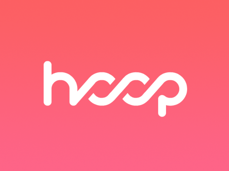 Animated logo for the app 'hoop'