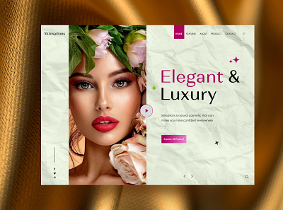 Beauty Product Website design graphic design ui ux